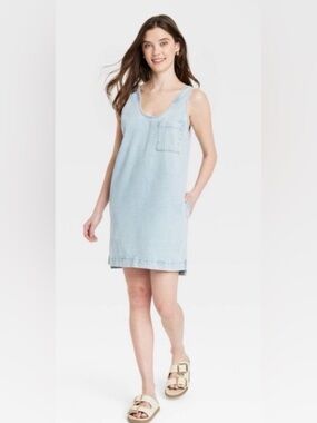 NWT Denim Tank Mini Dress Universal Thread